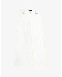 Maje - Flared Mid-Rise Denim Jeans - Lyst
