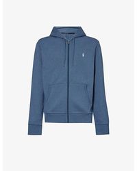 Polo Ralph Lauren - Brand-embroidered Zip-fastened Cotton And Recycled-polyester Hoody X - Lyst