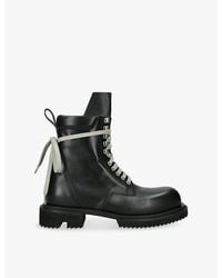 Rick Owens - Low Army Gabe Leather Ankle Boots - Lyst
