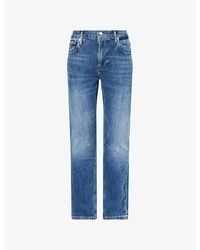 FRAME - Modern Straight Slim-Fit Stretch-Denim Jeans - Lyst