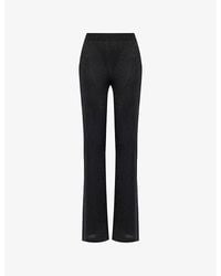 Missoni - Metallic-Weave Straight-Leg High-Rise Stretch-Woven Blend Trousers - Lyst