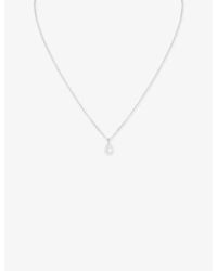 Astrid & Miyu - Cultured Pearl-Plated Sterling Pendant Necklace - Lyst