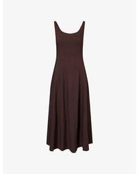 ME+EM - Contour-Seamed Woven Maxi Dress - Lyst