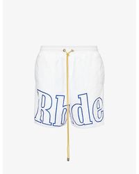 Rhude - Track Brand-logo Shell Shorts - Lyst
