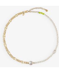 Maria Black - Positano 22ct Yellow Gold-plated Sterling-silver And Pearl Necklace - Lyst