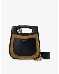 Soeur - Cheri Suede And Leather Top-Handle Bag - Lyst