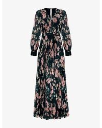 Phase Eight - Rosa Floral-Print Woven Maxi Dress - Lyst