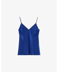 JOSEPH - Clea V-Neck Silk-Satin Camisole Top - Lyst