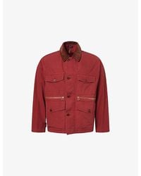Drake's - Hiking Patch-Pocket Cotton Jacket - Lyst