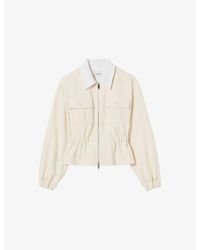 Claudie Pierlot - Chest-Pocket Fitted-Waist Cotton Jacket - Lyst