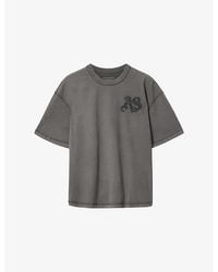 AllSaints - Insignia Logo-Embroidered Cotton T-Shirt - Lyst