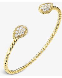 Boucheron Serpent Bohème Diamants S 18ct Yellow-gold And 0.64ct Round Diamond Bangle