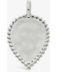 Monica Vinader - Deia Bead-embellished Recycled Sterling-silver Lotus Pendant Charm - Lyst