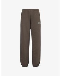 ADANOLA - Logo-Embroidered Straight-Leg Cotton-Jersey Jogging Bottoms - Lyst
