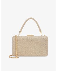 Dune - Beaut Diamante Top-Handle Clutch Bag - Lyst