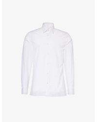 Givenchy - Brand-embroidered Patch-pocket Regular-fit Cotton Shirt - Lyst