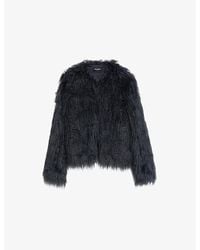 Zadig & Voltaire - Freddie Single-Breasted Faux-Fur Coat - Lyst