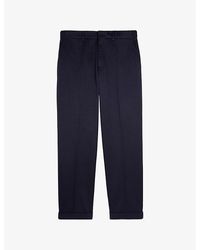 The Kooples - Straight-Leg Regular-Fit Cotton Trousers - Lyst