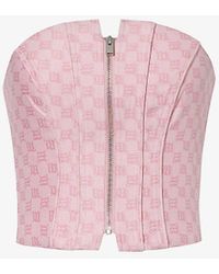 MISBHV - Branded-pattern Sleeveless Cotton-blend Top - Lyst