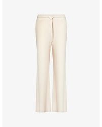 Beyond Yoga - Well Travelled Wide-leg High-rise Stretch-jersey Trousers - Lyst