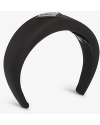 Prada - Re-nylon Brand-plaque Recycled-nylon Headband - Lyst