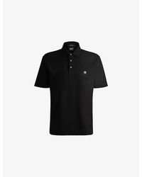 BOSS - Logo-Embroidered Short-Sleeve Cotton Polo - Lyst