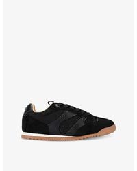 KG by Kurt Geiger - Likely Panelled Mesh And Suede Low-Top Trainers - Lyst