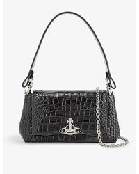 Vivienne Westwood - Hazel Croc-embossed Leather Top-handle Bag - Lyst