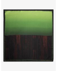 Dries Van Noten - Graphic-Print Silk Scarf - Lyst