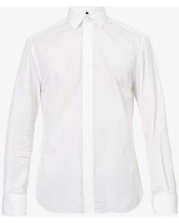 Corneliani - Spread-collar Regular-fit Cotton-poplin Shirt - Lyst