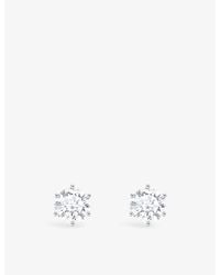 Thomas Sabo - Medium-Sized 925 Sterling And Brilliant-Cut Cubic Zirconia Stud Earrings - Lyst