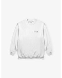 Rehab - Oversized Logo-Print Cotton-Jersey Sweatshirt - Lyst