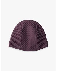 Prada Logo-embellished Ribbed-knit Beanie in White for Men