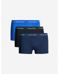 calvin klein men's cotton stretch multipack low rise trunks
