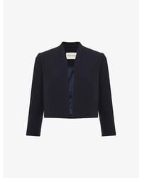 Phase Eight - Catherine Cropped Stretch-Woven Jacket - Lyst