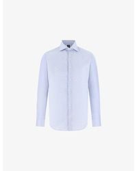 BOGGI - Slim-Fit Cotton-Twill Shirt - Lyst