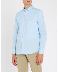 Tommy Hilfiger Slim-fit Stretch-cotton Shirt - Blue