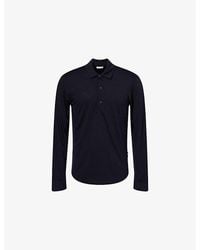 Orlebar Brown - Sebastian Ls Lux Long-Sleeves Wool Polo Shirt - Lyst
