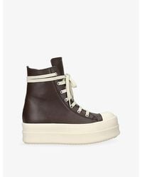 Rick Owens - Ramone Bumper High Leather Trainers - Lyst