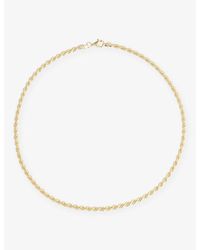 Lisa Gozlan - Mini Rope 14Ct-Plated Sterling- Necklace - Lyst