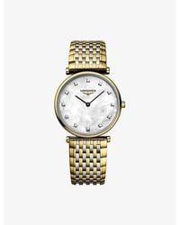 Longines - L4.512.2.87.7 La Grande Classique De Pvd-Coated And 0.081Ct Diamond Quartz Watch - Lyst