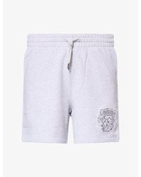 CASABLANCA - Eveil Ancestral Applique Jersey Shorts - Lyst