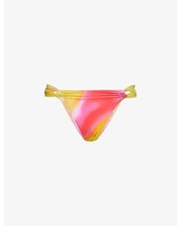 Seafolly - Gradient-design High-rise Bikini Bottoms - Lyst