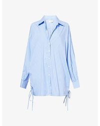 Dissh - Mathilde Pinstripe Cotton-Blend Shirt - Lyst