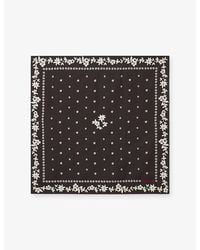 Claudie Pierlot - Printed Square Silk Scarf - Lyst