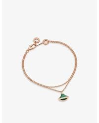 BVLGARI - Divas' Dream 18Ct Rose- And Malachite Bracelet - Lyst