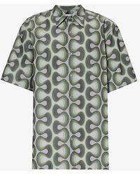 Dries Van Noten - Cassidye Abstract-pattern Relaxed-fit Woven Shirt - Lyst