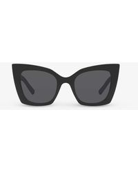 Saint Laurent - Ys000413 Mica Cat-eye Acetate Sunglasses - Lyst