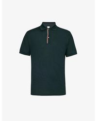 Paul Smith - Striped-placket Regular-fit Cotton Polo Shirt X - Lyst