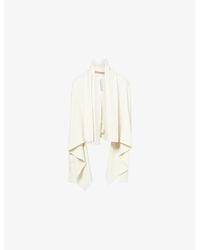 Rick Owens - Hooded Medium Wrap Knitted Cardigan - Lyst